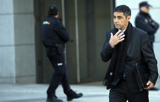 Former police chief Josep Lluís Trapero at the Spanish National Court on April 16 2018 (by Javier Barbancho / ACN)